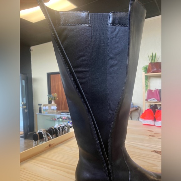 INC Womens Brinahl Leather Tall Lugged Sole Knee-Hight Boots Size 7 M - Picture 4 of 6